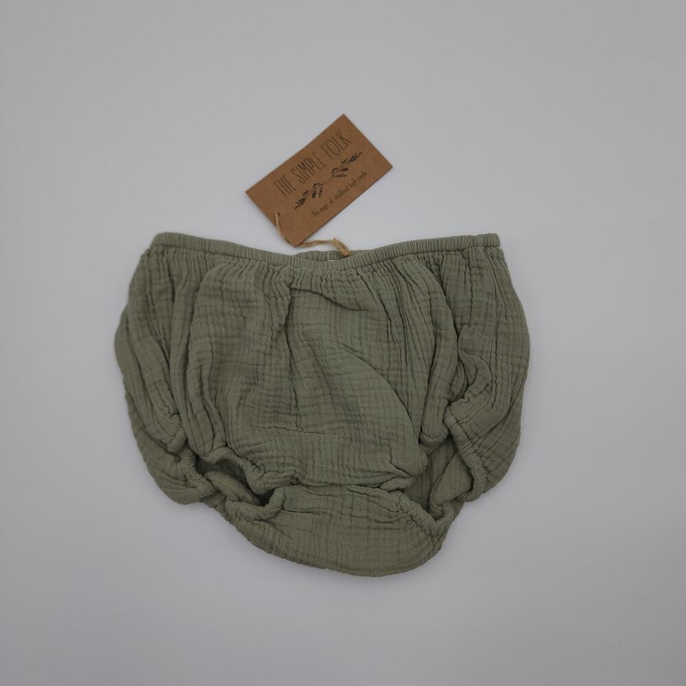The Simple Folk The Muslin Bloomer in Seafoam Size 6/7 Years